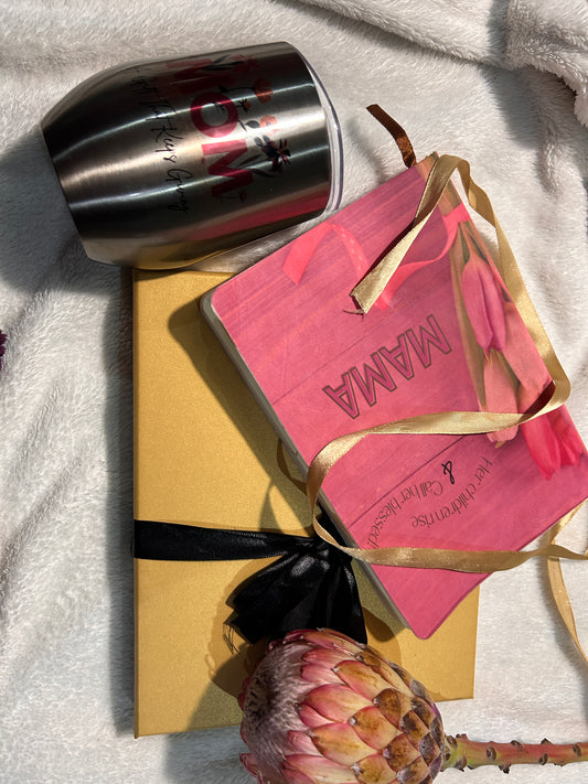 Mother's day gift box (wine tumber & notepad)